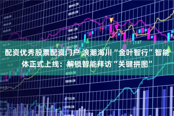 配资优秀股票配资门户 浪潮海川“金叶智行”智能体正式上线：解锁智能拜访“关键拼图”